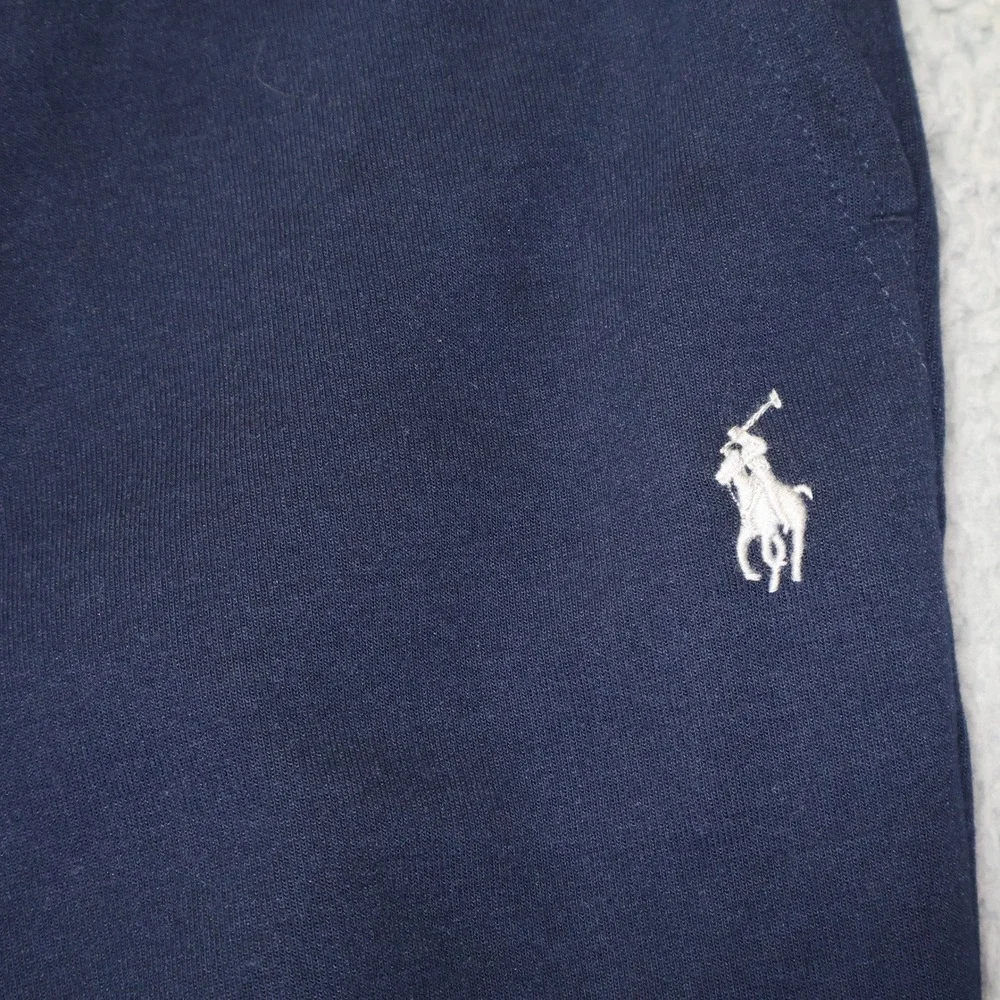Polo Ralph Lauren Mens Navy Blue Double Knit Jogger Sweatpants Large